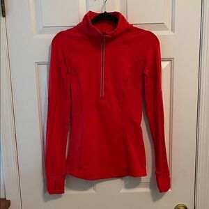lululemon athletica Red Half-Zip Sweatshirt